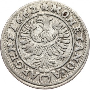 Śląsk, Księstwo Legnica-Brzeg-Wołów Ludwik IV Legnicki 1653-63, 3 krajcary 1662, Brzeg