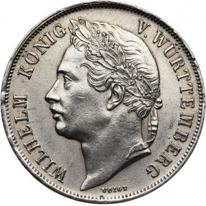 Niemcy, Wirtembergia, Wilhelm Konig V, Gulden 1841, Stuttgart.