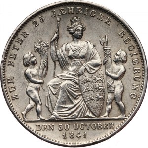 Niemcy, Wirtembergia, Wilhelm Konig V, Gulden 1841, Stuttgart.