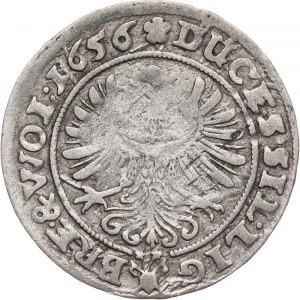Śląsk, Księstwo Legnica-Brzeg-Wołów Jerzy III Brzeski, Ludwik IV Legnicki i Krystian Wołowsko-Oławski 1639-1663, 3 krajcary 1656