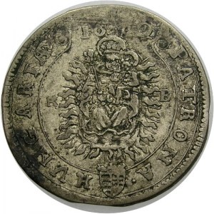 Węgry, Leopold I 1658-1705, 15 krajcarów 1682 KB, Krzemnica