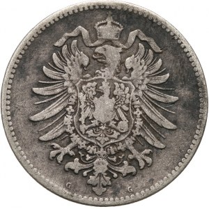 Niemcy, Prusy, 1 Marka 1883 G, Karlsruhe RRR!!!