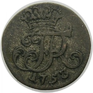 Śląsk, Fryderyk II 1740-1786, 1 groschel 1753/B, Wrocław