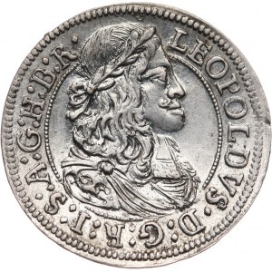 Austria, Leopold I 1657-1705, 3 krajcary 1668, Hall.