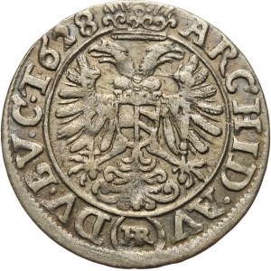 Śląsk, Ferdynand II 1619-1637, 3 krajcary 1628 HR, Wrocław