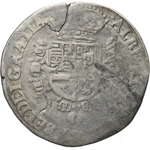 Niderlandy hiszpańskie, Albert i Elżbieta 1598-1621, Brabancja, 1/4 patagona bez daty, Antwerpia