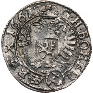 Austria, Leopold I 1657-1705, 3 krajcary 1661, Kutna Hora.