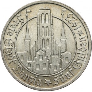 Wolne Miasto Gdańsk 1920-1939, 5 guldenów 1923, Utrecht,