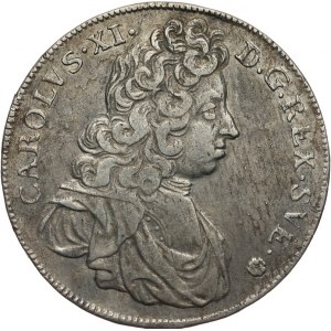 Szwecja, Karol XI 1660-1697, 4 marki 1695, Stockholm