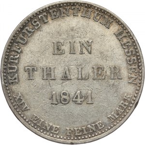Niemcy, Hesja - Kassel, Wilhelm II i Fryderyk Wilhelm 1831-1847, talar 1841