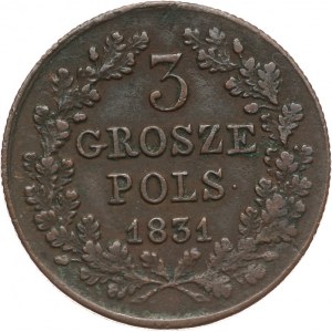 Powstanie Listopadowe 1830-1831, 3 grosze 1831, Warszawa