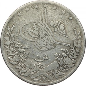 Egipt, Abdul Hamid II 1876-1909, 10 qirsh 1887