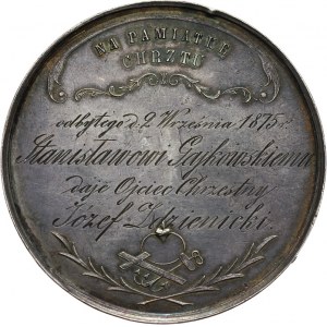 Medal - Pamiątka chrztu 1875