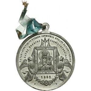 Polska, medalik religijny z Jasnej Góry 1882