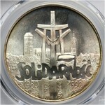 Rzeczpospolita Polska, 100000 złotych 1990, Solidarność typ A, PCGS MS 68.