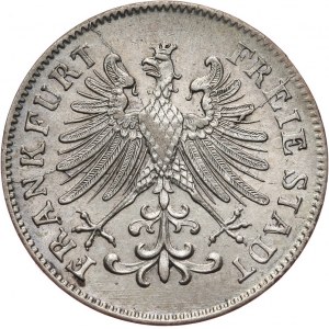 Niemcy, Frankfurt Wolne Miasto, 6 krajcarów 1851.