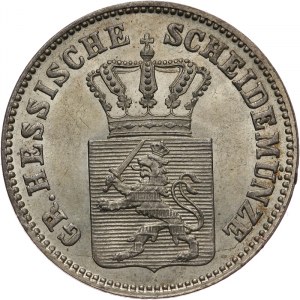 Niemcy, Hessen - Darmstadt, Ludwig III 1848 - 1877, 6 krajcarów 1865, Darmstadt.
