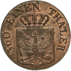 Niemcy, Prusy, Fryderyk Wilhelm III, 1797 - 1840, 1 pfenning 1828, Berlin.