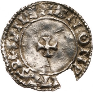 Anglia, Aethelred II 978-1016, denar typu small cross, 1009-1017