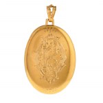 Medalion z motywem wstęgi, Finlandia, I poł. XIX w., biedermeier