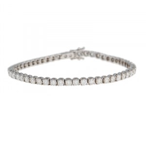 Bracelet, so called tennis bracelet, second half of the 20th century.
