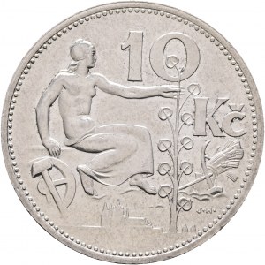 10 couronnes 1931 Argent Première République tchèque