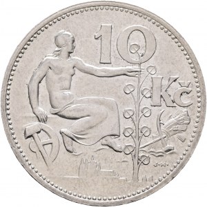 10 corone 1931 Argento Prima Repubblica Ceca