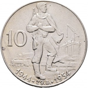 10 Kčs 1954 10. výročie - Slovenské povstanie