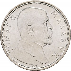 10 CZK 1928 Silber 10. Jahrestag Unabhängigkeit Erste Republik der Tschechischen Republik T.G.Masaryk