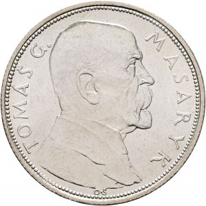 10 CZK 1928 Argent 10 e Anniversaire Indépendance Première République de la République tchèque T.G.Masaryk