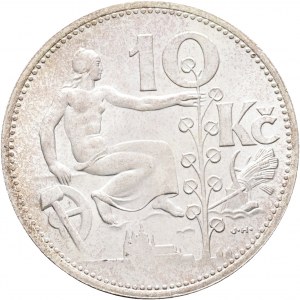 10 corone 1932 Argento Prima Repubblica Ceca