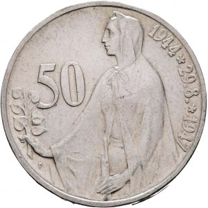 50 Kčs 1947 3e anniversaire - Insurrection slovaque