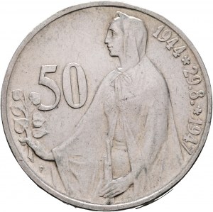50 Kčs 1947 3e anniversaire - Insurrection slovaque