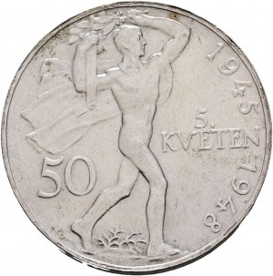 50 Kčs 1948 3. výročie Pražského povstania