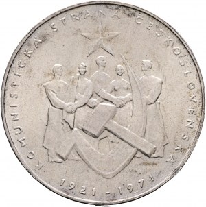 50 Kčs 1971 50. rocznica Czechosłowackiej Partii Komunistycznej