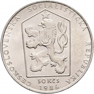 50 Kčs 1986 Ville de PRAHA