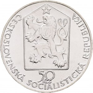 50 Kčs 1989 150. výročie - železnica Břeclav - Brno