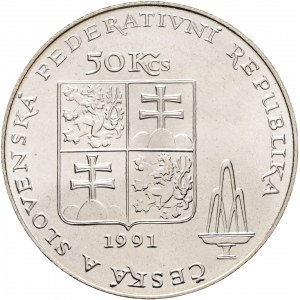 50 Kčs 1991 Città di Karlovy Vary