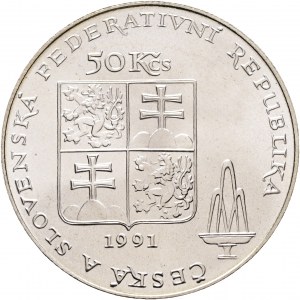 50 Kčs 1991 Stadt Karlovy Vary (Karlsbad)