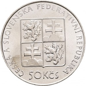 50 Kčs 1991 Primo piroscafo sulla Moldava BOHEMIA