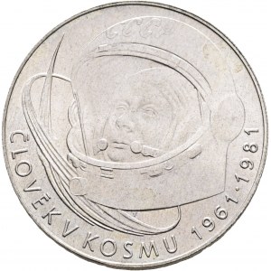 100 Kčs 1981 Yuri Gagarin 20 th Anniver. Of the first Manned Spaceflight