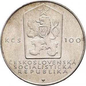100 Kčs 1983 100. Jahrestag - Tod von Karel Marx Regenbogenpatina