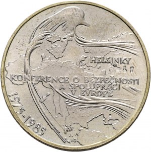 100 Kčs 1985 10° anniversario della Conferenza di Helsinki