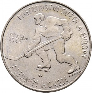 100 Kčs 1985 Eishockeymeisterschaft Prag