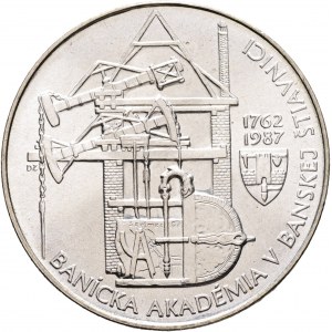 100 Kčs 1987 225 ans - Académie des mines de Bánská Štiavnica