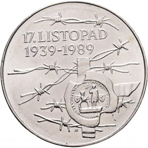 100 Kčs 1989 17.novembre 1939-1989