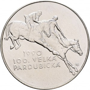 100 Kčs 1990 100. veľká pardubická steeple chase