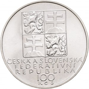 100 Kčs 1991 175 rokov - narodil sa Antonín Dvořák