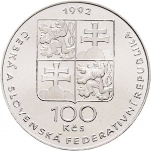 100 Kč 1992 50. rocznica zagłady wsi LIDICE
