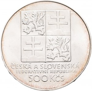 500 CZK 1993 Tennis cecoslovacco patina nera